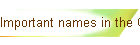Wichtige Namen in der Schöpfung der Menschheit!